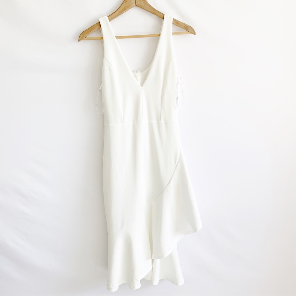 Lulu’s Sexy Ivory White MIDI Dress Size M